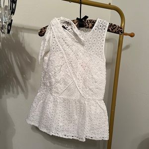 Lily Pulitzer size 0 white lace blouse.